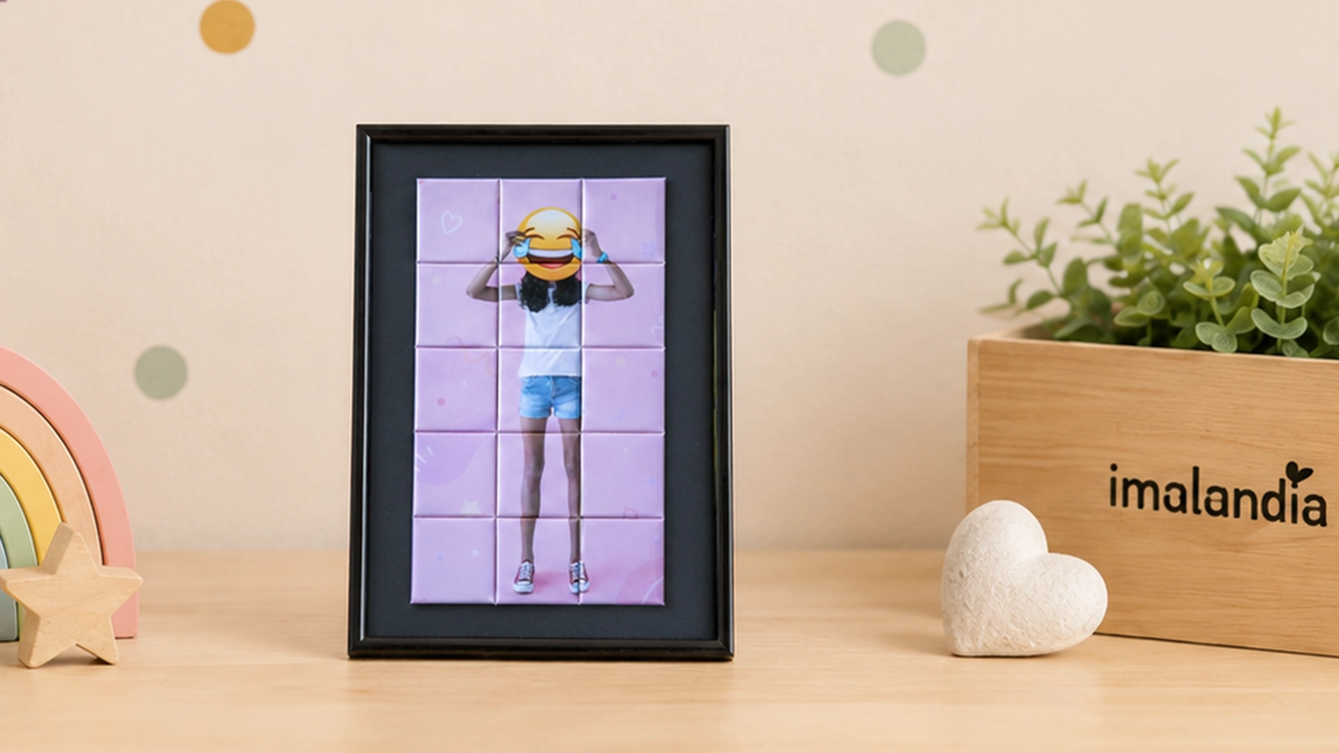 Collage magnético personalizado con una fotografía