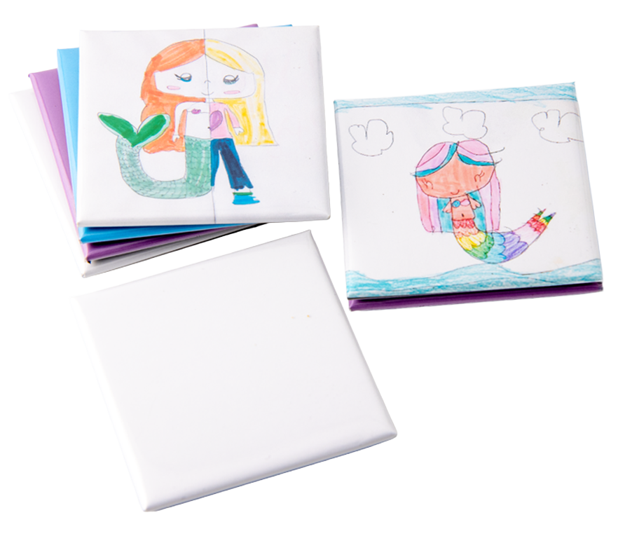 Colección de imanes personalizados con dibujos infantiles