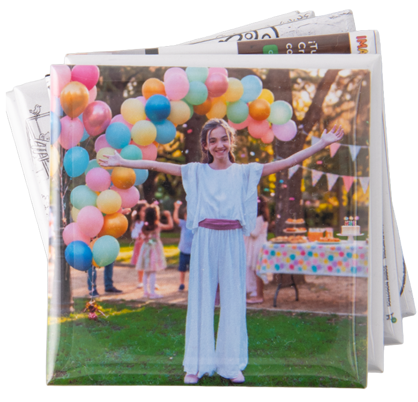 Imán personalizado para una celebración familiar