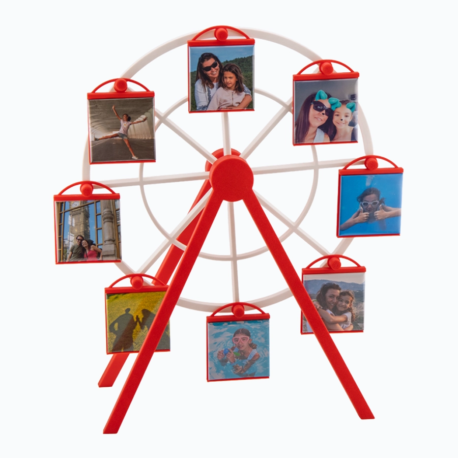 Noria expositora con imanes personalizados